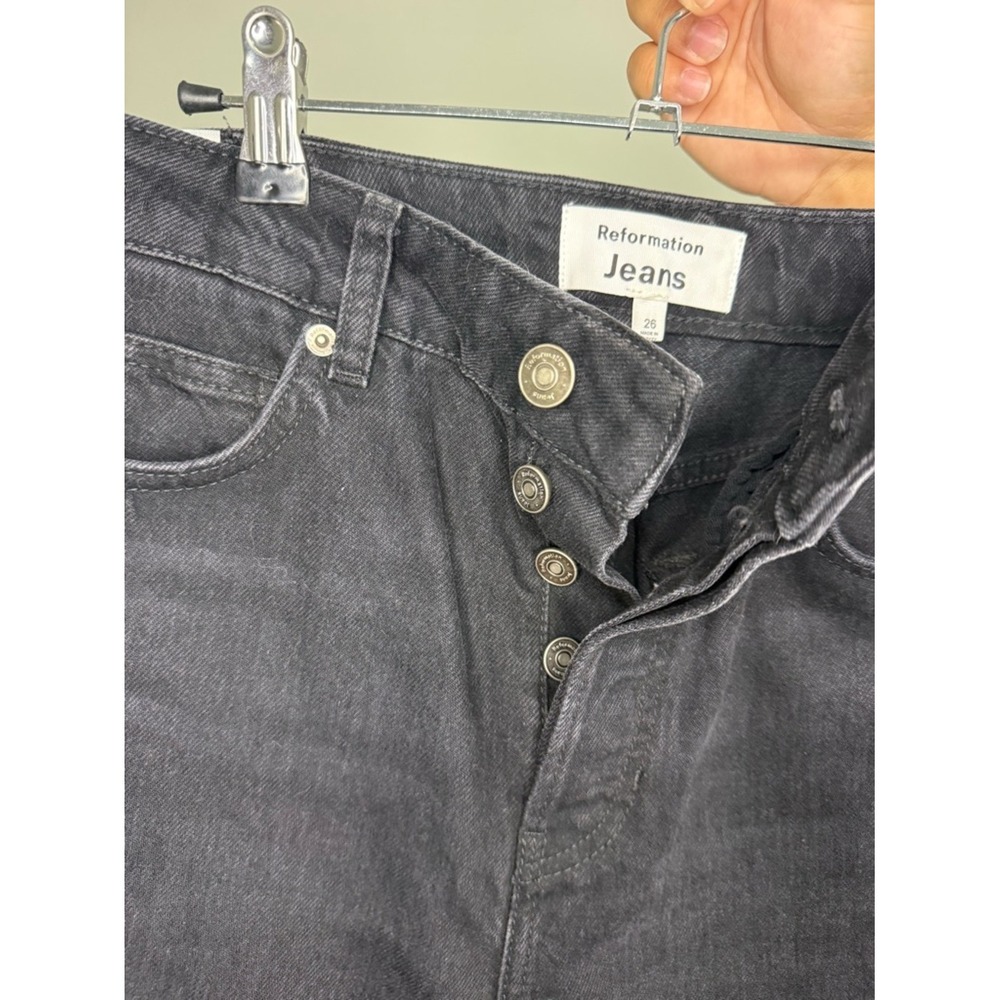Reformation Cynthia Cropped Straight-Leg Jeans - Picture 3 of 4